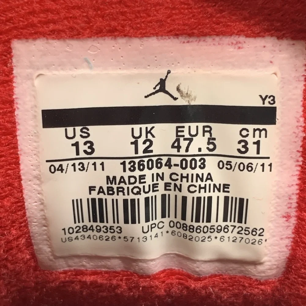 Jordan 3 Retro Stealth Cool Grey Basketball Shoes 136064-003 Men's Sz 13‎